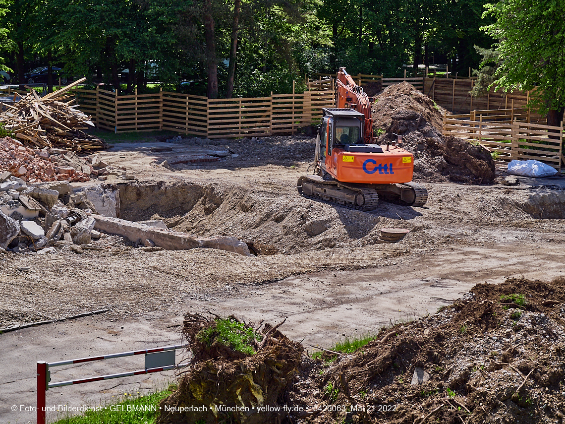 21.05.2022 - Baustelle am Haus für Kinder in Neuperlach